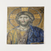 Christ Pantocrator Mosiac Iconic Religious Roman A Wandkleed (Voorkant)