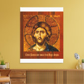 Christ Pantocrator - Uitgerekte canvas Print (Insitu (Woonkamer))