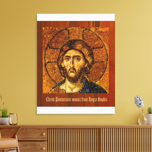 Christ Pantocrator - Uitgerekte canvas Print (Insitu (Woonkamer))