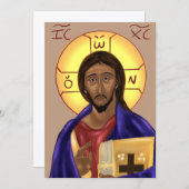 Christ Paper Icon Card Bedankkaart (Voorkant / Achterkant)