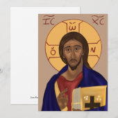 Christ Paper Icon Kaart (Voorkant / Achterkant)