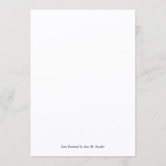 Christ Paper Icon Kaart (Achterkant)