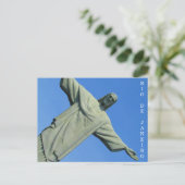 christ redeemer brazilië briefkaart (Staand voorkant)