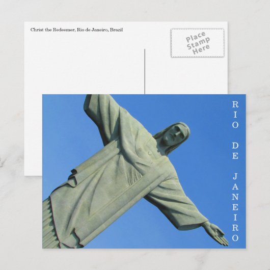 christ redeemer brazilië briefkaart (Voorkant / Achterkant)