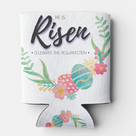 Christ_risen moderne stijl verpakt blikjeskoeler (Achterkant)