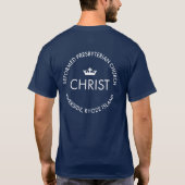 Christ RPC Unisex Navy Tshirt (Achterkant)