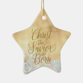 Christ the Savior is Born Christmas Keramisch Ornament (Rechts)