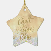 Christ the Savior is Born Christmas Keramisch Ornament (Links)