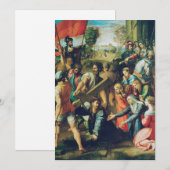 Christ valt op weg naar Calvarie Kaart (Voorkant / Achterkant)