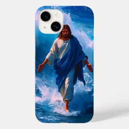 Christ Walks on Water iPhone case