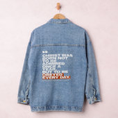 Christ Was Born to Be Obeyed Denim Jacket (Hangar)