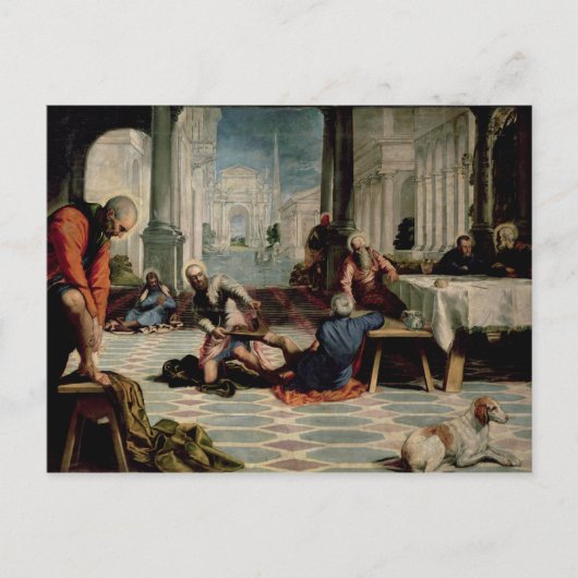 Christ Washing the Feet of the Disciples Briefkaart (Voorkant)