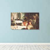 Christ Washing the Feet of the Disciples Canvas Afdruk (Insitu (Houten vloer))