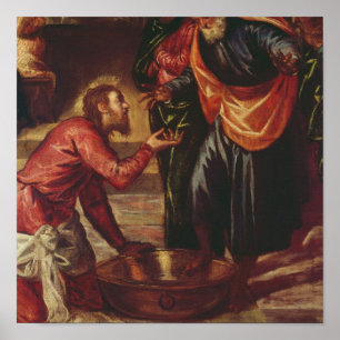 Christ Washing the Feet of the Disciples Poster