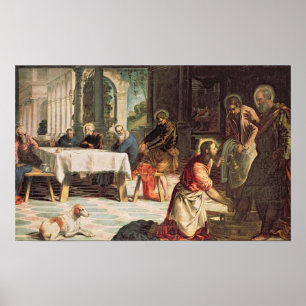 Christ Washing the Feet of the Disciples Poster
