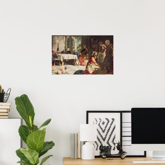 Christ Washing the Feet of the Disciples Poster (Thuiskantoor)