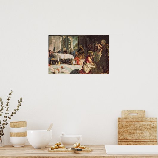 Christ Washing the Feet of the Disciples Poster (Keuken)