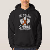 Christ Who Strengthens Me Multiple Sclerosis Aware Hoodie (Voorkant)
