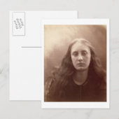 Christabel, portret van May Prinsep, c.1867 (sepia Briefkaart (Voorkant / Achterkant)