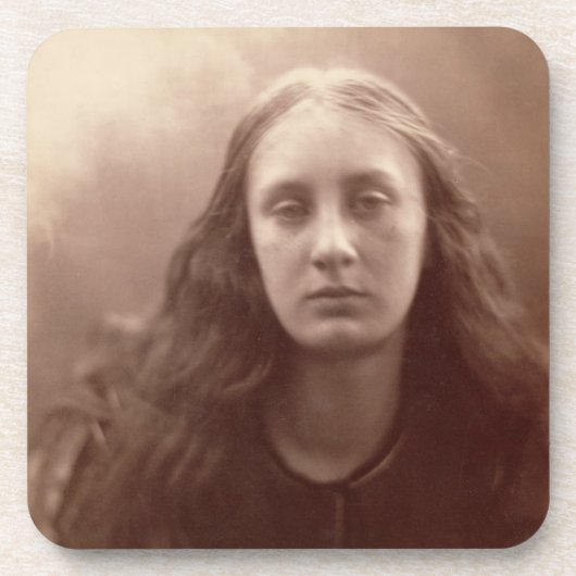 Christabel, portret van May Prinsep, c.1867 (sepia Drankjes Onderzetter (Voorkant)