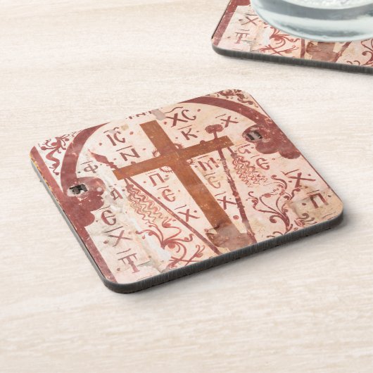 Christain Cross Artwork Bier Onderzetter (Linkerzijde)