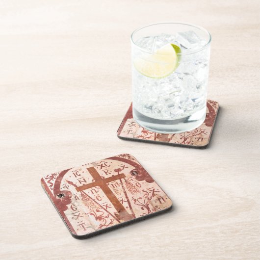 Christain Cross Artwork Bier Onderzetter (Rechterzijde)