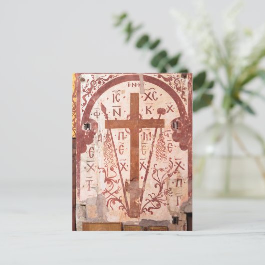 Christain Cross Artwork Briefkaart (Staand voorkant)