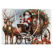 Christam santa groot cadeauzakje (Achterkant)