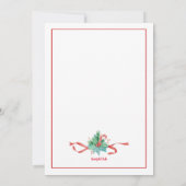 Christas Teacup Holiday Tea Party Kaart (Achterkant)