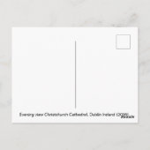 Christchurch Cathedral Dublin, Ierland Briefkaart (Achterkant)