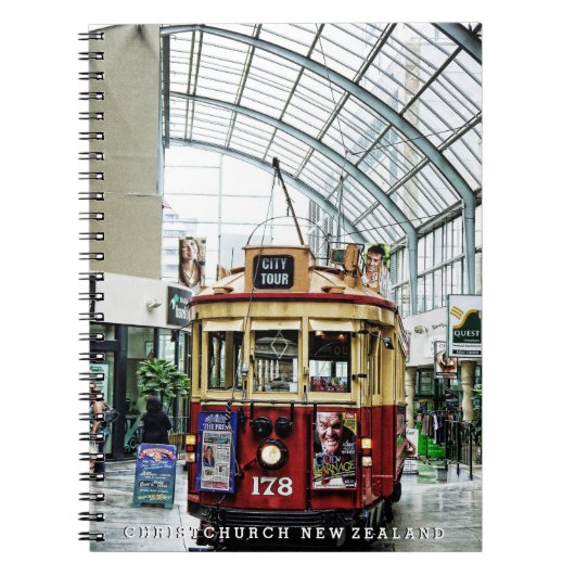 Christchurch City Tour Tram no.178 Nieuw-Zeeland Notitieboek (Voorkant)
