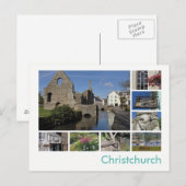 Christchurch multi-afbeelding briefkaart (Voorkant / Achterkant)