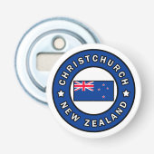ChristChurch Nieuw-Zeeland Button Flesopener (Voorkant)
