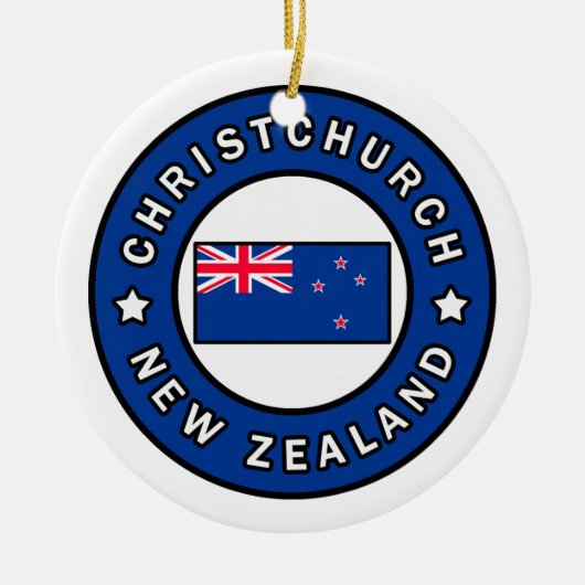 ChristChurch Nieuw-Zeeland Keramisch Ornament (Voorkant)