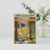  Christchurch Nieuw-Zeeland Reis Briefkaart (Staand voorkant)