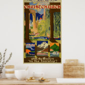  Christchurch Nieuw-Zeeland Reis Poster (Keuken)