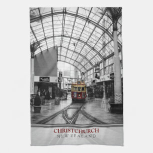 ChristChurch Nieuw-Zeeland Tram Tea Towel Theedoek