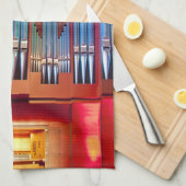 Christchurch orgel theedoek met tekst (Quarter Fold)