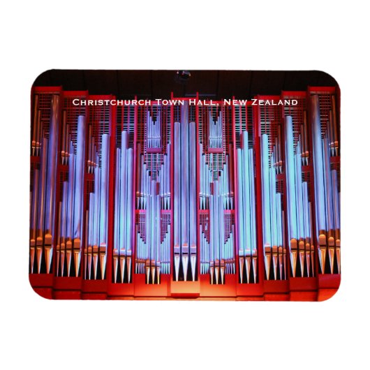 Christchurch Town Hall orgel Magneet (Horizontaal)