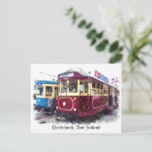 ChristChurch Tram Briefkaart (Staand voorkant)
