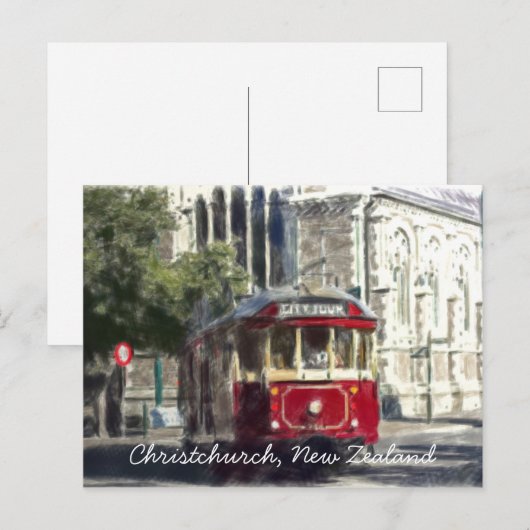 ChristChurch Tram Briefkaart (Voorkant / Achterkant)