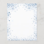 Christeen jongen blauw wit budget uitnodiging flyer (Achterkant)