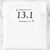Christelijk 13.1 Sticker (Tas)