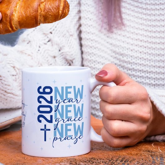 Christelijk 2026 Nieuwjaar Aangepaste Schrift Krui Koffiemok