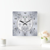 Christelijk, 25 jaar weddenschap Jubileum Gift,  Vierkante Klok (Huis)