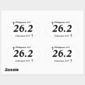 Christelijk 26.2 Sticker (Vel)