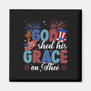 Christelijk 4 juli God heeft Zijn genade op U verg Magneet