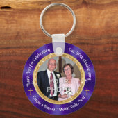 Christelijk, 50e bruiloft Jubileum Favor Ideeën, Sleutelhanger (Voorkant)