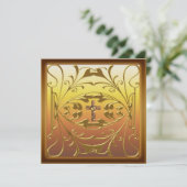 Christelijk 50e Jubileum voor bruiloft Inv Kaart (Staand voorkant)