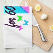 CHRISTELIJK 60 VERJAARDAG KRUIS ONTWERP THEEDOEK (Quarter Fold)
